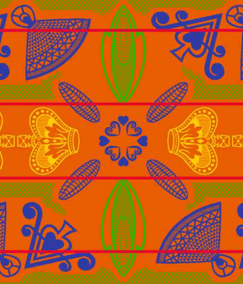 Basotho Art Blanket: Royal Firecracker