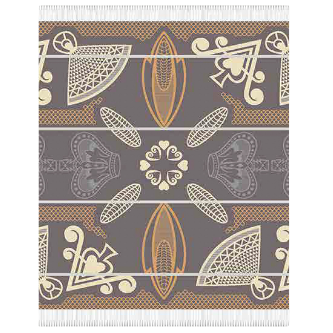 Basotho Art Blanket: Iron Bone