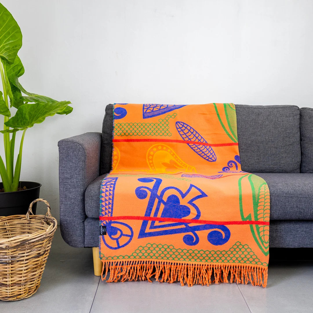 Basotho Art Blanket: Royal Firecracker